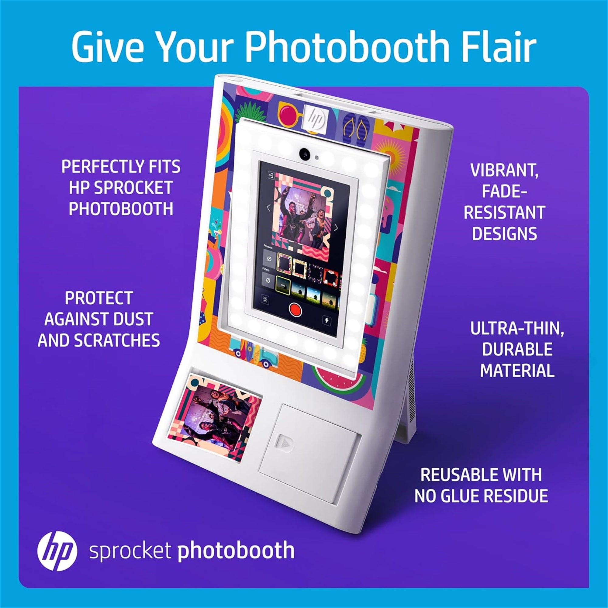 HP Decorative Stickers Frames, Custom Adhesive Frame Stickers